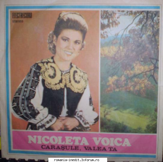 Discuri vinil cu muzica populara - Raritati - Nicoleta Voica - Ca - Muzica populara romaneasca - Romanian folk
