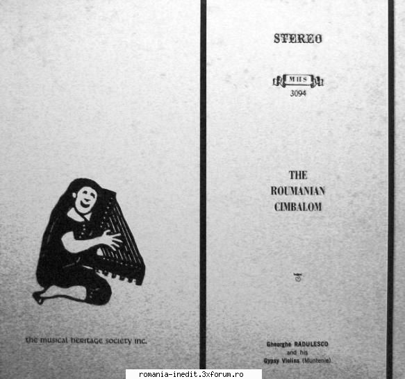Discuri vinil cu muzica populara - Raritati - The Roumanian Cimba - Muzica populara romaneasca - Romanian folk