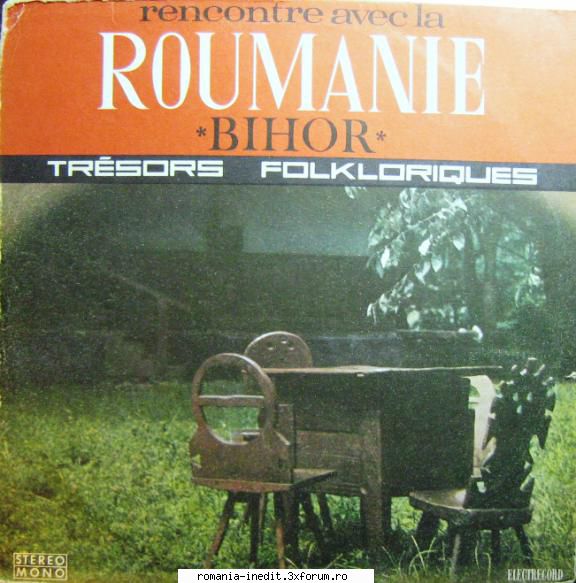 Discuri vinil cu muzica populara - Raritati - VA - Rencontre avec - Muzica populara romaneasca - Romanian folk