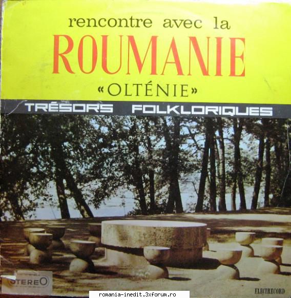 Discuri vinil cu muzica populara - Raritati - VA - Rencontre avec - Muzica populara romaneasca - Romanian folk