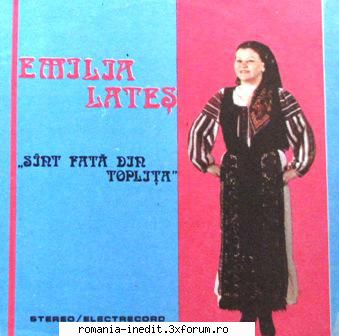 Discuri vinil cu muzica populara - Raritati - Emilia Lates - Sunt - Muzica populara romaneasca - Romanian folk