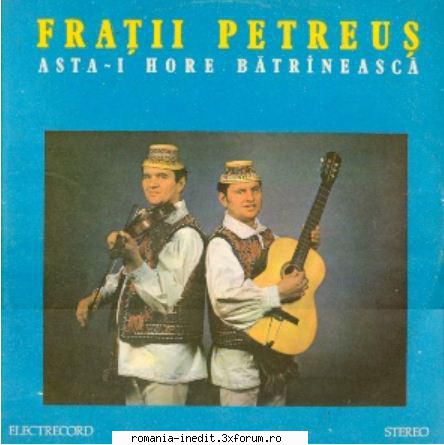 Discuri vinil cu muzica populara - Raritati - Fratii Petreus - As - Muzica populara romaneasca - Romanian folk