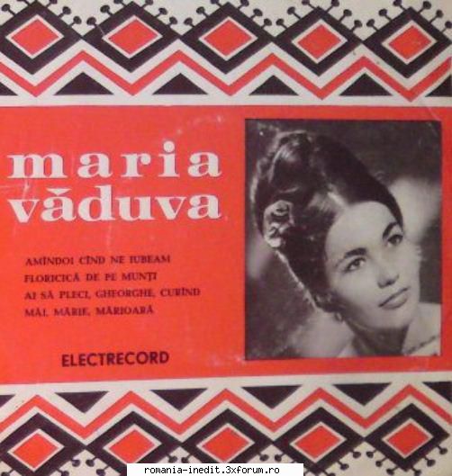maria amandoi cand ne iubeam 
2. floricica de pe munti 
3. ai sa pleci, gheorghe, curand 
4. mai,