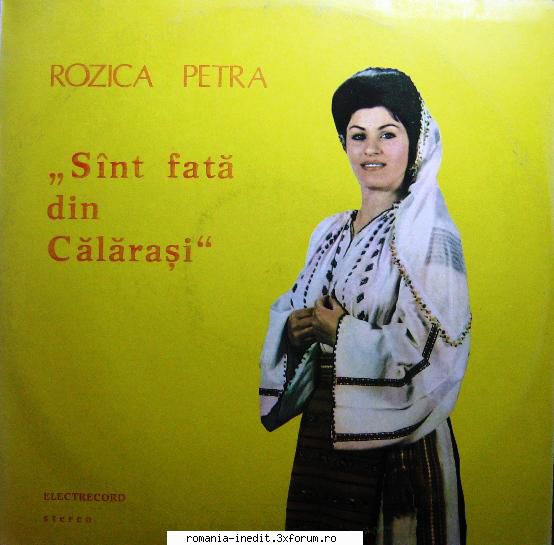 Discuri vinil cu muzica populara - Raritati - Rozica Petra - Sint - Muzica populara romaneasca - Romanian folk