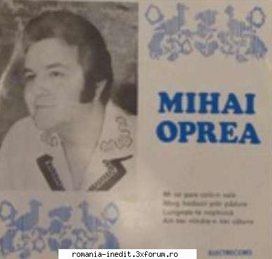 Discuri vinil cu muzica populara - Raritati - Mihai Oprea TRACKLI - Muzica populara romaneasca - Romanian folk