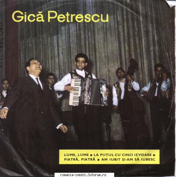 Discuri vinil cu muzica populara - Raritati - Gica Petrescu - Lum - Muzica populara romaneasca - Romanian folk