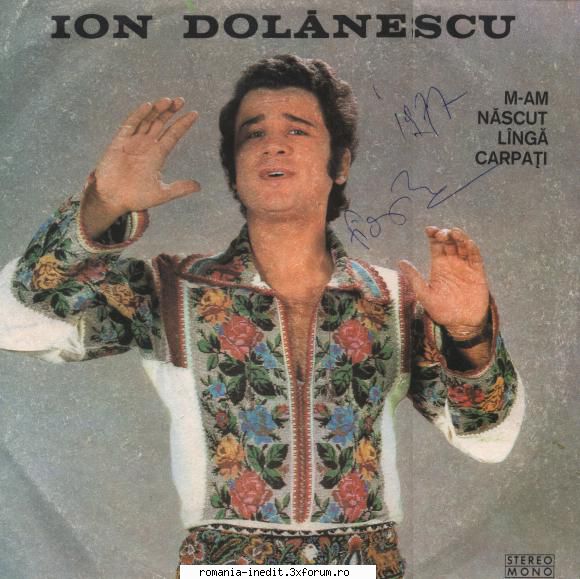 Discuri vinil cu muzica populara - Raritati - Ion Dolanescu 01.M - Muzica populara romaneasca - Romanian folk