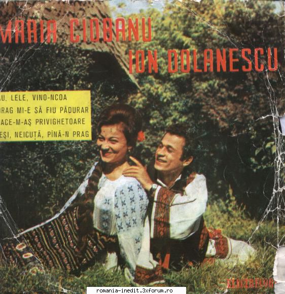 Discuri vinil cu muzica populara - Raritati - Maria Ciobanu si Io - Muzica populara romaneasca - Romanian folk
