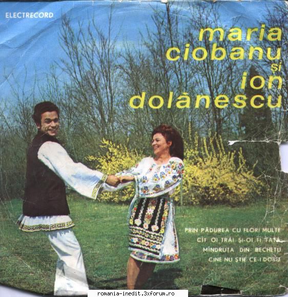 Discuri vinil cu muzica populara - Raritati - Maria Ciobanu si Io - Muzica populara romaneasca - Romanian folk