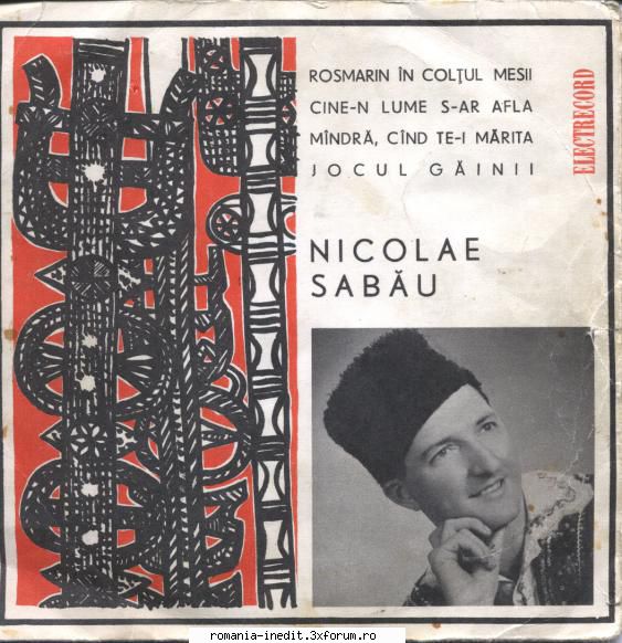 Discuri vinil cu muzica populara - Raritati - Nicolae Sabau 01.Ro - Muzica populara romaneasca - Romanian folk