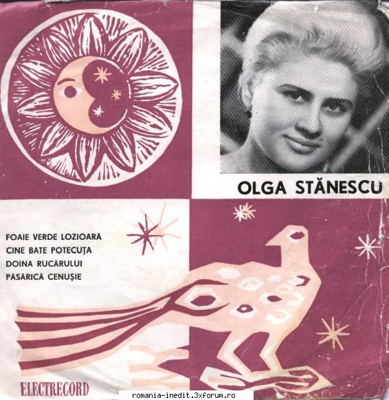 Discuri vinil cu muzica populara - Raritati - Olga Stanescu 01.Fo - Muzica populara romaneasca - Romanian folk