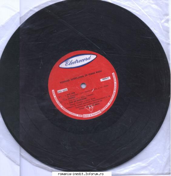 Discuri vinil cu muzica populara - Raritati - Ioana Radu 1961 Ioa - Muzica populara romaneasca - Romanian folk