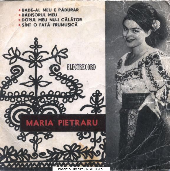 Discuri vinil cu muzica populara - Raritati - Maria Pietraru Mari - Muzica populara romaneasca - Romanian folk