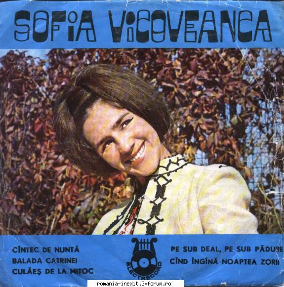 Discuri vinil cu muzica populara - Raritati - Sofia Vicoveanca So - Muzica populara romaneasca - Romanian folk