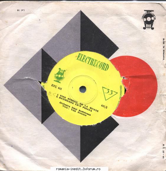 Discuri vinil cu muzica populara - Raritati - Vlad Dionisie Vlad - Muzica populara romaneasca - Romanian folk