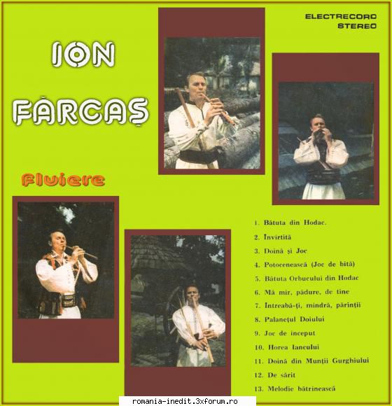 Discuri vinil cu muzica populara - Raritati - Ion Farcas-Fluiere - Muzica populara romaneasca - Romanian folk