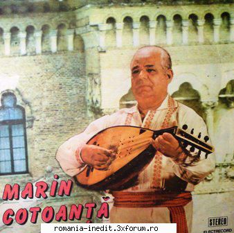 Discuri vinil cu muzica populara - Raritati - Marin Cotoanta - Co - Muzica populara romaneasca - Romanian folk