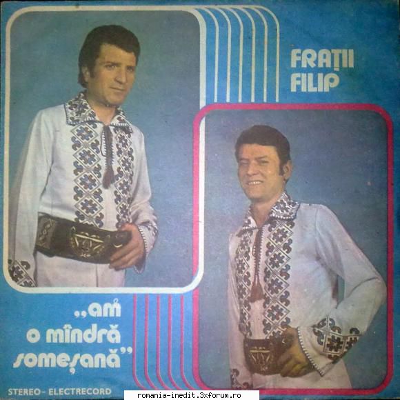 Discuri vinil cu muzica populara - Raritati - Fratii Filip-Am o m - Muzica populara romaneasca - Romanian folk
