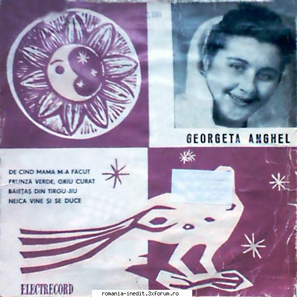Discuri vinil cu muzica populara - Raritati - Georgeta Anghel EPC - Muzica populara romaneasca - Romanian folk