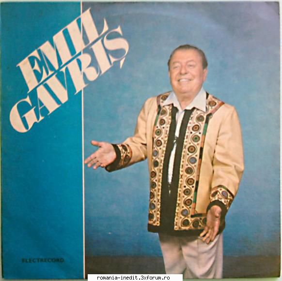 Discuri vinil cu muzica populara - Raritati - Emil Gavris EPE 024 - Muzica populara romaneasca - Romanian folk