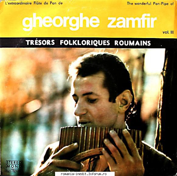 Discuri vinil cu muzica populara - Raritati - Gheorghe Zamfir ST - Muzica populara romaneasca - Romanian folk