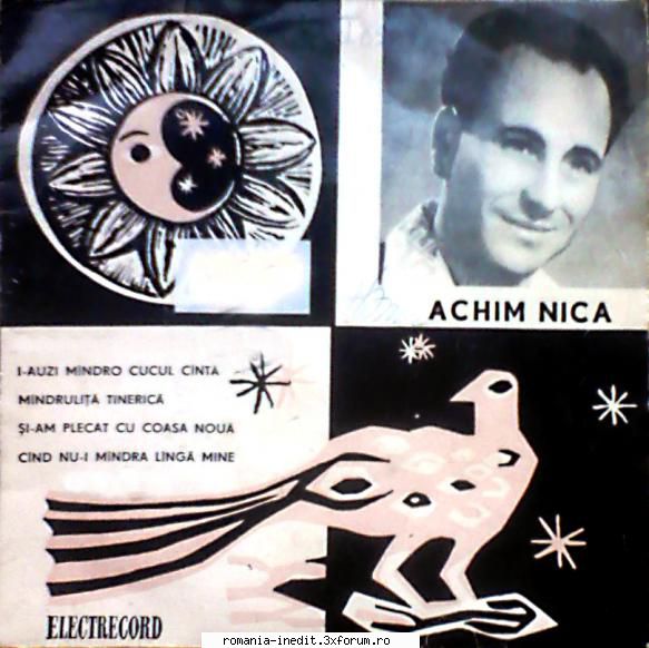 Discuri vinil cu muzica populara - Raritati - Achim Nica EPC 695 - Muzica populara romaneasca - Romanian folk