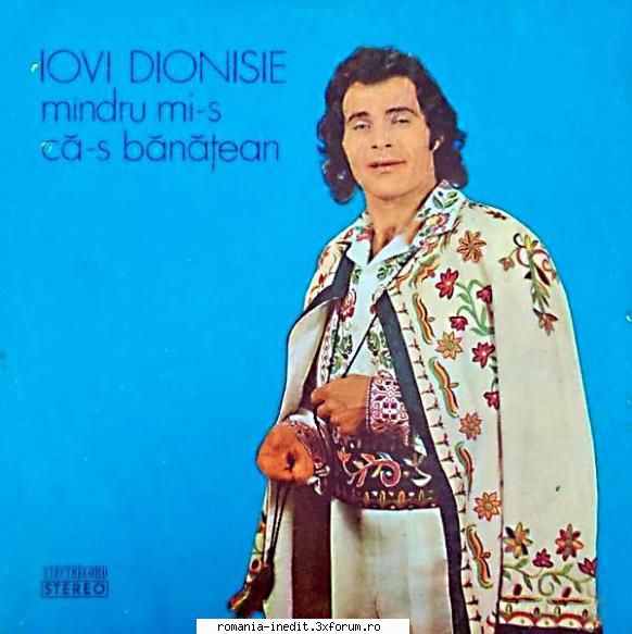 Discuri vinil cu muzica populara - Raritati - Iovi Dionisie - M�n - Muzica populara romaneasca - Romanian folk