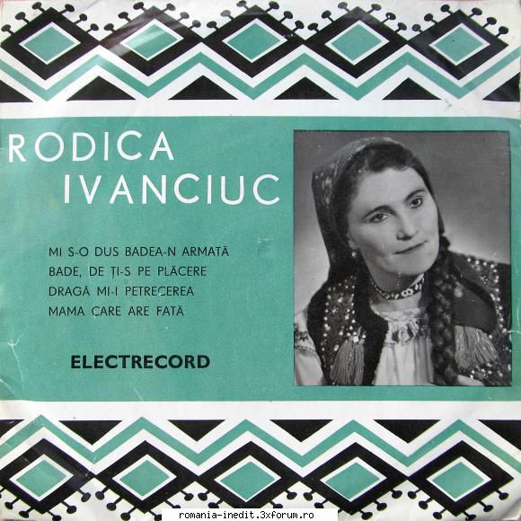 Discuri vinil cu muzica populara - Raritati - Rodica Ivanciuc 45 - Muzica populara romaneasca - Romanian folk