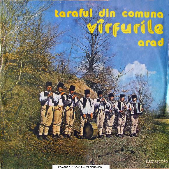 Discuri vinil cu muzica populara - Raritati - Taraful V�rfurile-A - Muzica populara romaneasca - Romanian folk