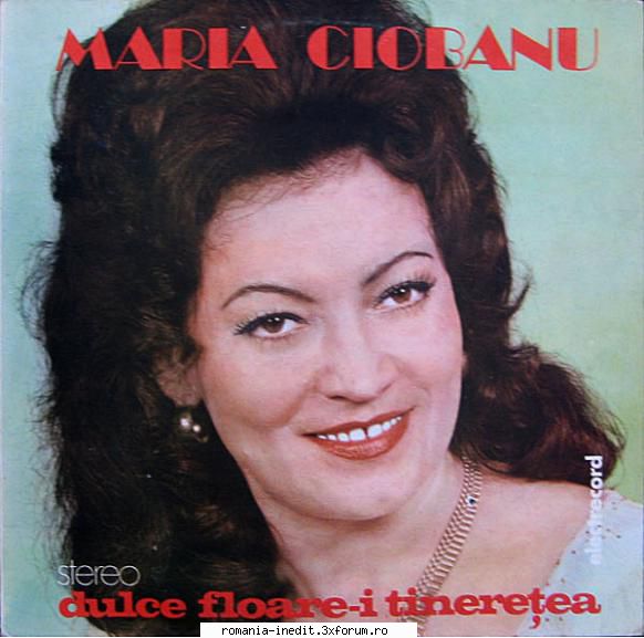 Discuri vinil cu muzica populara - Raritati - MARIA CIOBANU - DUL - Muzica populara romaneasca - Romanian folk