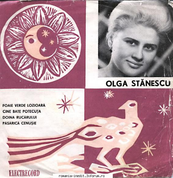 Discuri vinil cu muzica populara - Raritati - Olga Stănescu - Muzica populara romaneasca - Romanian folk