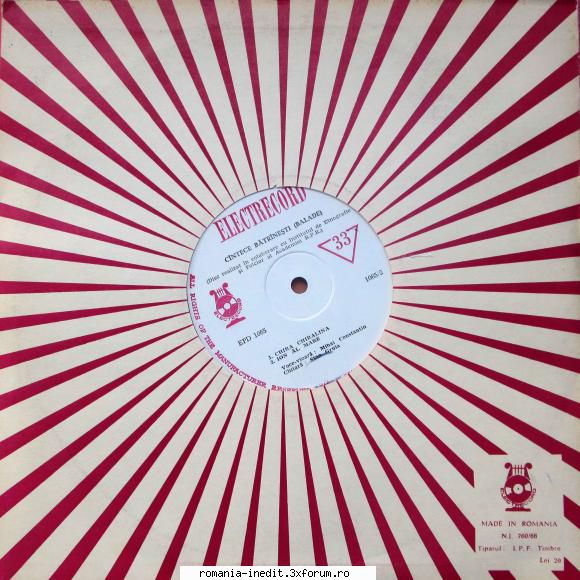 Discuri vinil cu muzica populara - Raritati - C�ntece bătr�n - Muzica populara romaneasca - Romanian folk