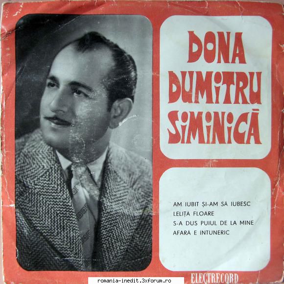 Discuri vinil cu muzica populara - Raritati - Dona Dumitru Simini - Muzica populara romaneasca - Romanian folk