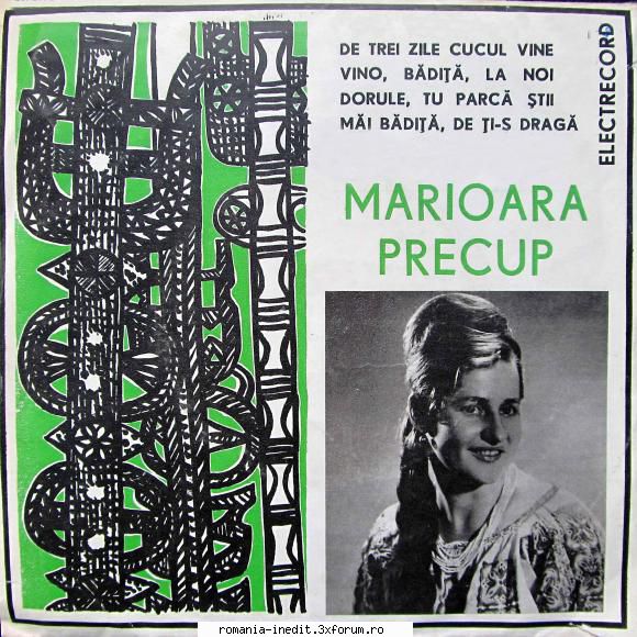 Discuri vinil cu muzica populara - Raritati - Mărioara Precu - Muzica populara romaneasca - Romanian folk