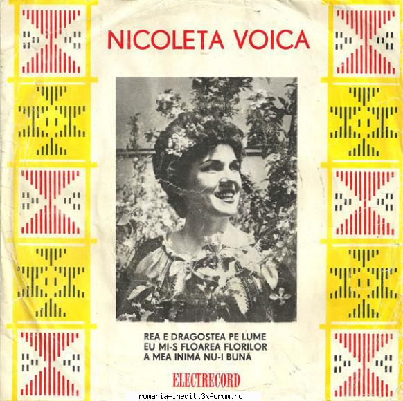 Discuri vinil cu muzica populara - Raritati - Nicoleta Voica (45) - Muzica populara romaneasca - Romanian folk