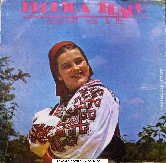 Discuri vinil cu muzica populara - Raritati - Florica Bradu - Dra - Muzica populara romaneasca - Romanian folk