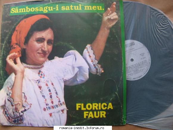 Discuri vinil cu muzica populara - Raritati - Florica Faur - Samb - Muzica populara romaneasca - Romanian folk