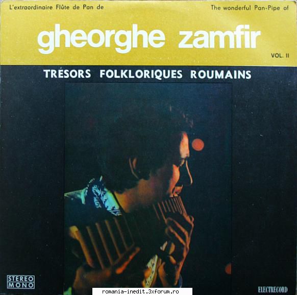 Discuri vinil cu muzica populara - Raritati - Gheorghe Zamfir Vol - Muzica populara romaneasca - Romanian folk