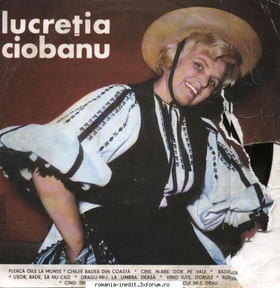 Discuri vinil cu muzica populara - Raritati - Lucretia Ciobanu - Muzica populara romaneasca - Romanian folk