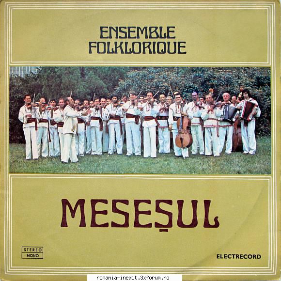 Discuri vinil cu muzica populara - Raritati - Ensemble folcloriqu - Muzica populara romaneasca - Romanian folk