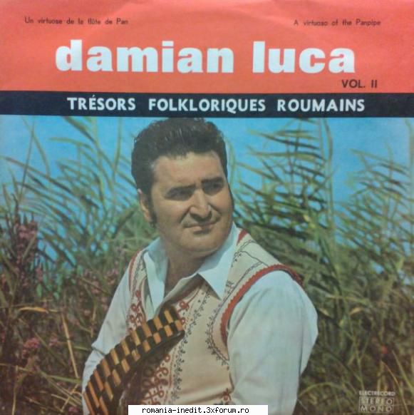 Discuri vinil cu muzica populara - Raritati - Damian Luca � Un vi - Muzica populara romaneasca - Romanian folk