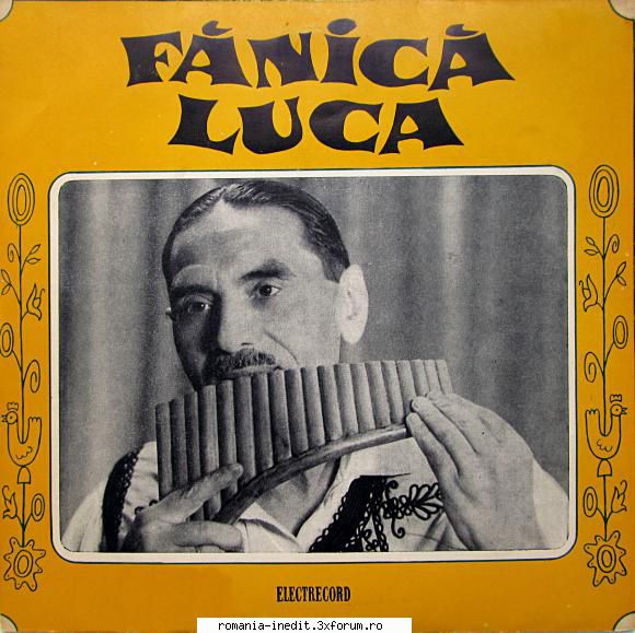 Discuri vinil cu muzica populara - Raritati - Fanica Luca pe nume - Muzica populara romaneasca - Romanian folk