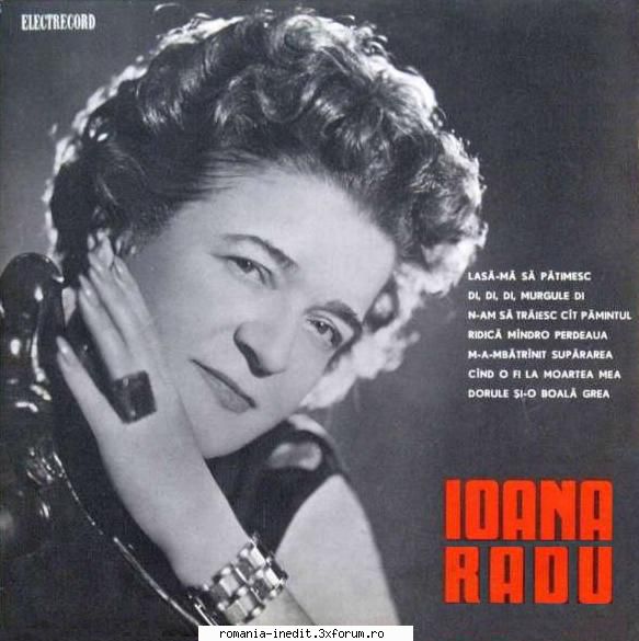 Discuri vinil cu muzica populara - Raritati - IOANA RADU EPD 1172 - Muzica populara romaneasca - Romanian folk