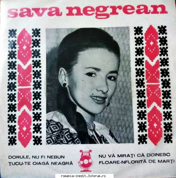Discuri vinil cu muzica populara - Raritati - Sava Negrean Bruda& - Muzica populara romaneasca - Romanian folk