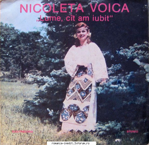 Discuri vinil cu muzica populara - Raritati - Nicoleta Voica R - Muzica populara romaneasca - Romanian folk