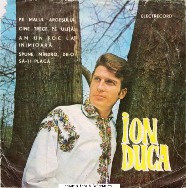 Discuri vinil cu muzica populara - Raritati - Interpret: Ion Duca - Muzica populara romaneasca - Romanian folk