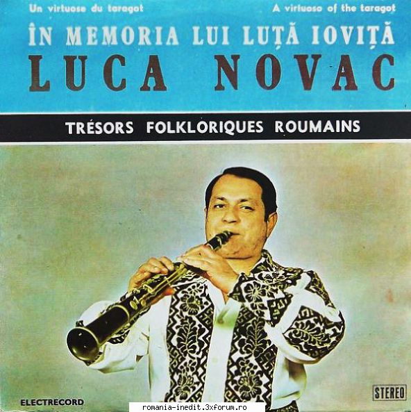 Discuri vinil cu muzica populara - Raritati - Luca Novac: Taragot - Muzica populara romaneasca - Romanian folk