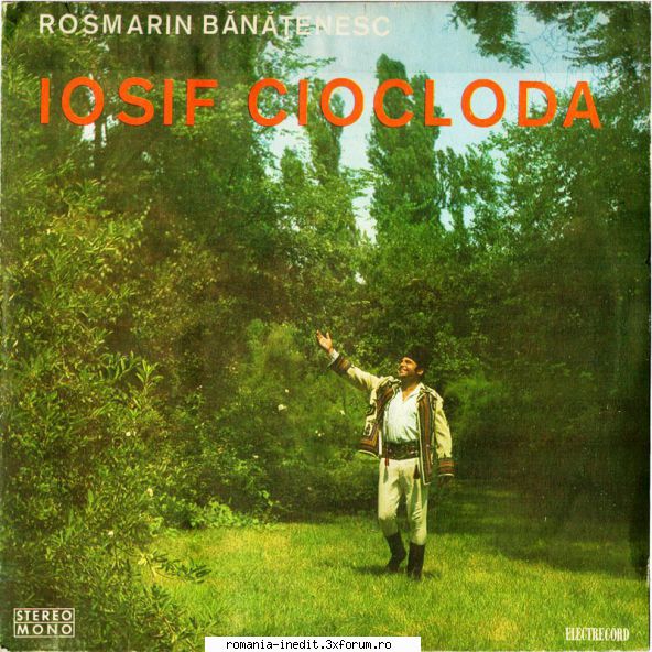 Discuri vinil cu muzica populara - Raritati - Iosif Ciocloda: Ros - Muzica populara romaneasca - Romanian folk