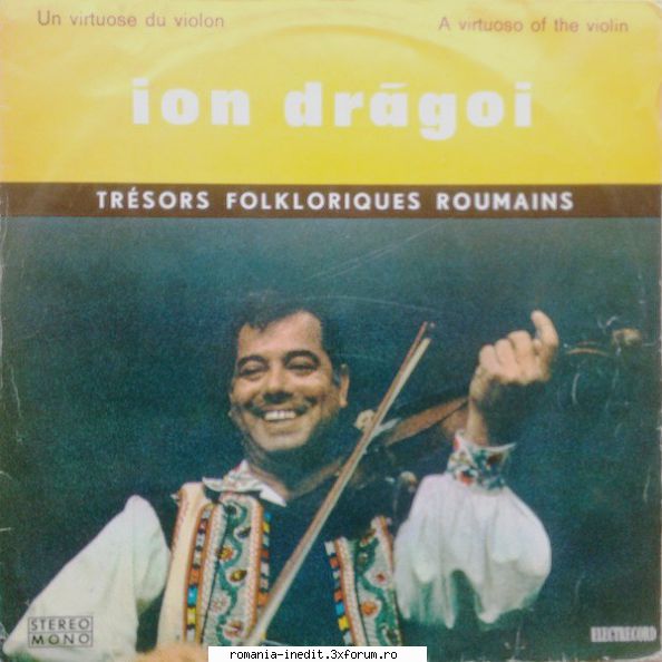 Discuri vinil cu muzica populara - Raritati - Ion Dragoi, Vioara - Muzica populara romaneasca - Romanian folk