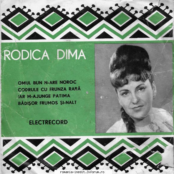 Discuri vinil cu muzica populara - Raritati - Rodica Dima - Omul - Muzica populara romaneasca - Romanian folk